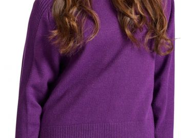 Μπλούζα Μακρυμάνικη Funky Buddha Πλεκτή Βισκόζη FBL010-104-09-PURPLE Γυναικείο - Funky Buddha - 