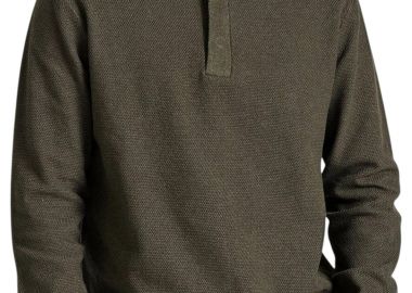 Μπλούζα Μακρυμάνικη Funky Buddha Πλεκτή Half Zip FBM010-055-09-KHAKI MEL Ανδρικό - Funky Buddha - 