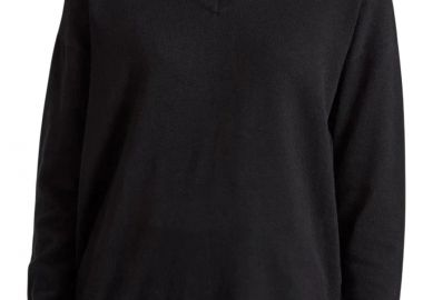 Μπλούζα Μακρυμάνικη Funky Buddha Πλεκτή Με Άνοιγμα V FBL010-101-09-BLACK Γυναικείο - Funky Buddha - 