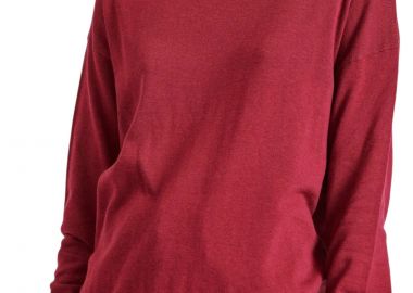 Μπλούζα Μακρυμάνικη Funky Buddha Πλεκτό Ζιβάγκο FBL010-102-09-BERRY Γυναικείο - Funky Buddha - 