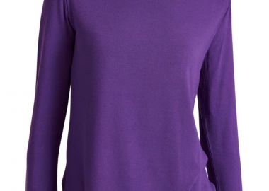 Μπλούζα Μακρυμάνικη Funky Buddha Raw Edges FBL010-103-07-PURPLE Γυναικείο - Funky Buddha - 