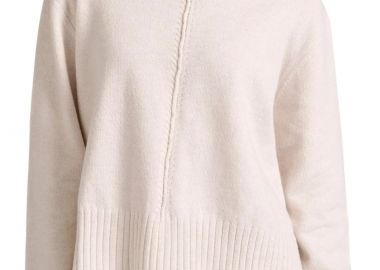 Μπλούζα Μακρυμάνικη Funky Buddha Relaxed Fit Με Στρογγυλή Λαιμόκοψη FBL010-122-09-CHALK Γυναικείο - Funky Buddha - 