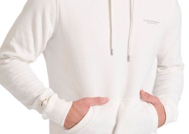 Μπλούζα Μακρυμάνικη Funky Buddha The Essentials Φούτερ Με Κουκούλα FBM010-002-06-OFF WHITE Ανδρικό - Funky Buddha - 