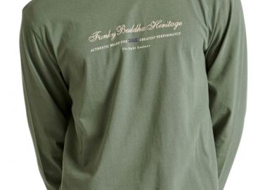 Μπλούζα Μακρυμάνικη Funky Buddha With Embroidered Logo FBM010-006-07-DK GREEN Ανδρικό - Funky Buddha - 