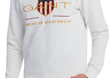 Μπλούζα Μακρυμάνικη Gant Archive Shield C-Neck Με Λογότυπο 2046071-113 Ανδρικό - Gant - 