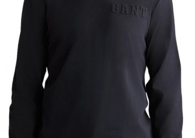 Μπλούζα Μακρυμάνικη Gant Embossed 2003268-005-BLACK Ανδρικό - Gant - 