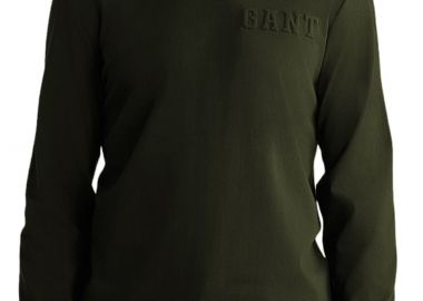 Μπλούζα Μακρυμάνικη Gant Embossed 2003268-351-DARK EARTHY GREEN Ανδρικό - Gant - 