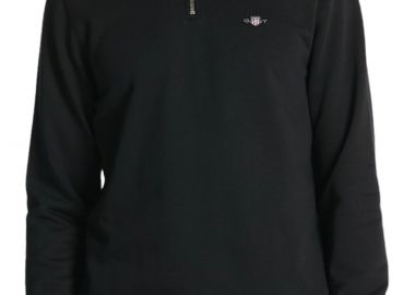 Μπλούζα Μακρυμάνικη Gant Reg Shield Half Zip 2008005-005-BLACK Ανδρικό - Gant - 
