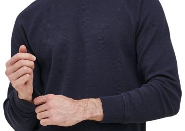 Μπλούζα Μακρυμάνικη Gant Waffle Texture C-Neck 2026045-433 Ανδρικό - Gant - 