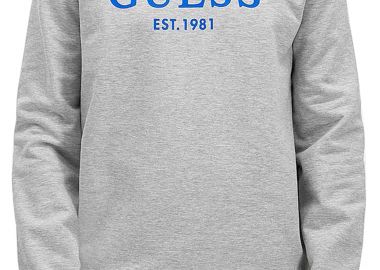 Μπλούζα Μακρυμάνικη Guess Bastian Logo M0YQ31K7ON0-LIGHT HEATHER GREY M Ανδρικό - Guess - 