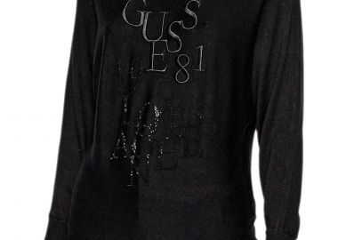 Μπλούζα Μακρυμάνικη Guess Carole Bat Sleeve W2YR27Z2NQ0-JBLK Γυναικείο - Guess - 