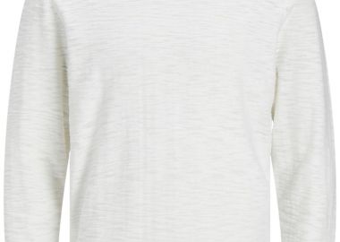 Μπλούζα Μακρυμάνικη Jack & Jones Jjslub Knit Ps24 12248825-Coud Dancer Ανδρικό - Jack & Jones - 