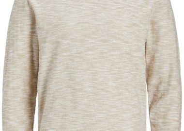 Μπλούζα Μακρυμάνικη Jack & Jones Jjslub Knit Ps24 12248825-Crockery - Twisted Ανδρικό - Jack & Jones - 