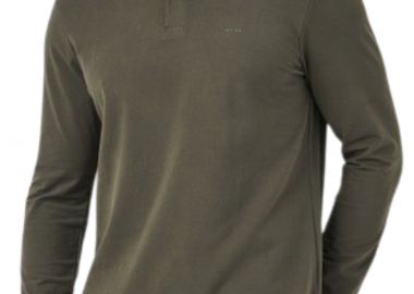 Μπλούζα Μακρυμάνικη Mexx Bas Basic polo LS MF007100243M-DARK OLIVE Ανδρικό - Mexx - 