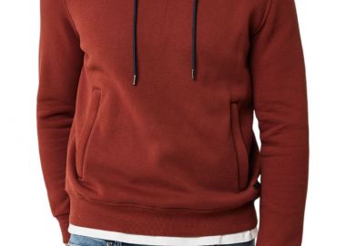 Μπλούζα Μακρυμάνικη Mexx Hoodie With Zipper Pocket TU1836026M-Dark Brick Ανδρικό - Mexx - 