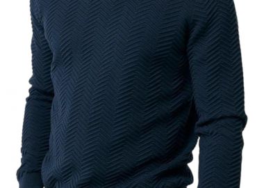 Μπλούζα Μακρυμάνικη Mexx Structured Knit Sweater AO0914036M-NAVY Ανδρικό - Mexx - 