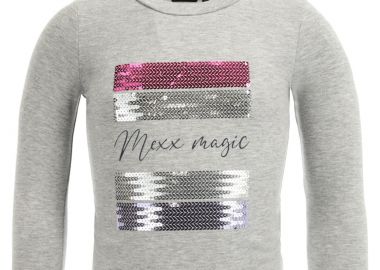 Μπλούζα Μακρυμάνικη Mexx With Sequins Artwork TU2104026-01G-Grey Melee Κορίτσι - Mexx - 
