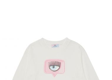 Μπλούζα Μακρυμάνικη Monnalisa Chiara Ferragni Eyelike Jersey 10 518600 8205-0001 Κορίτσι - Monnalisa - 