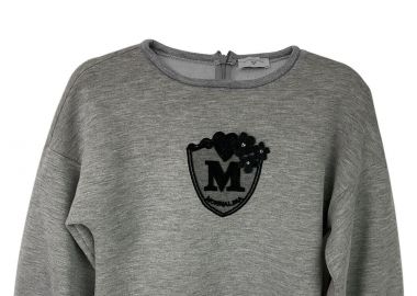 Μπλούζα Μακρυμάνικη Monnalisa Felpa C-Stemma Logo 114639AB 4208-3201 Κορίτσι - Monnalisa - 