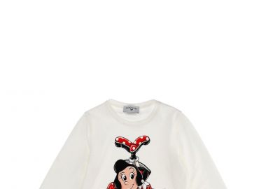 Μπλούζα Μακρυμάνικη Monnalisa Gircollo Stampa 116626SW 6201-0001 Κορίτσι - Monnalisa - 