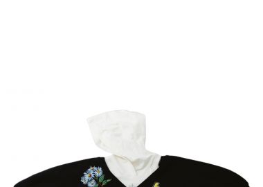 Μπλούζα Μακρυμάνικη Monnalisa Scollo V + Cappuccio Floral 494604RG 4032-5001 Κορίτσι - Monnalisa - 