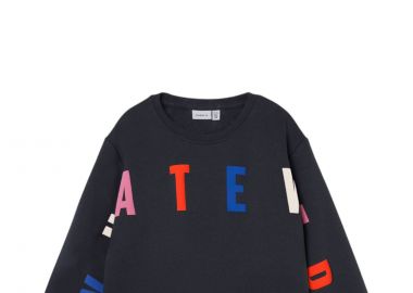 Μπλούζα Μακρυμάνικη Name It Lijle Shor Loose Sweat 13220479-India Ink Κορίτσι - Name It - 