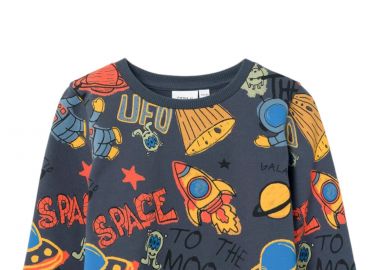 Μπλούζα Μακρυμάνικη Name It Nelson Sweat 13221572-India Ink Αγόρι - Name It - 