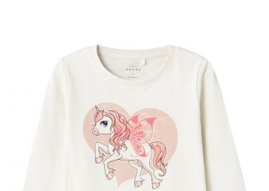 Μπλούζα Μακρυμάνικη Name It Nmfvix 13224958-Jet Stream - Unicorn Κορίτσι - Name It - 