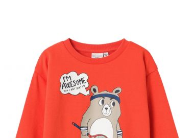 Μπλούζα Μακρυμάνικη Name It Vildar 13220377-Cherry Tomato Αγόρι - Name It - 