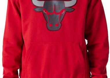 Μπλούζα Μακρυμάνικη New Era Chicago Bulls NBA Outline Logo Hoodie 60292291-600 Ανδρικό - New Era - 