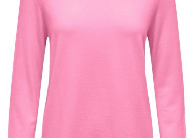 Μπλούζα Μακρυμάνικη Only Onlibi Long Higlow 15311012-Begonia Pink - Melange Γυναικείο - Only - 