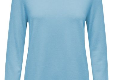 Μπλούζα Μακρυμάνικη Only Onlibi Long Higlow 15311012-French Blue - Melange Γυναικείο - Only - 