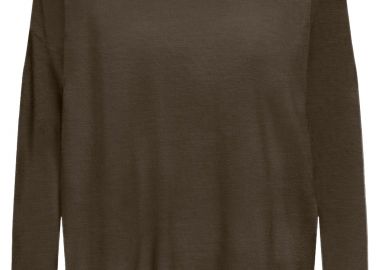 Μπλούζα Μακρυμάνικη Only Onlibi Loose O-Neck 15294434-Chestnut Γυναικείο - Only - 