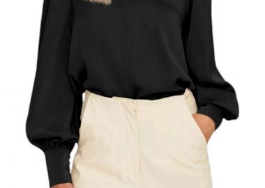 Μπλούζα Μακρυμάνικη Only Onljovana Ruby 15303495-Black Γυναικείο - Only - 