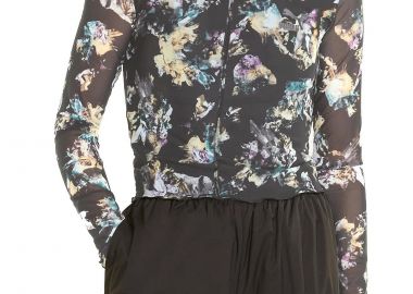 Μπλούζα Μακρυμάνικη Puma Crystal G. AOP Longsleeve Fitted 533594-01 Γυναικείο - Puma - 