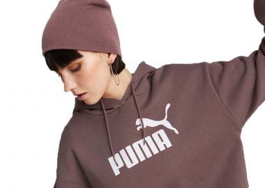 Μπλούζα Μακρυμάνικη Puma Ess Cropped Logo Hoodie Fl 586869-75 Γυναικείο - Puma - 