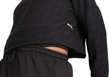 Μπλούζα Μακρυμάνικη Puma Fit Branded Fleece Crew 524124-01 Γυναικείο - Puma - 