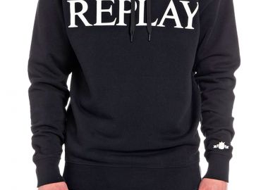 Μπλούζα Μακρυμάνικη Replay Piece Dyed Cotton Fleece M6711.000.22890P-098 Ανδρικό - Replay - 