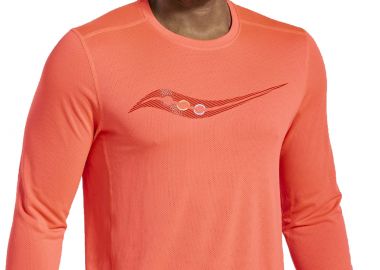 Μπλούζα Μακρυμάνικη Saucony Stopwatch Graphic SAM800311-VRA2 Ανδρικό - Saucony - 