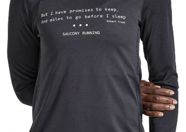 Μπλούζα Μακρυμάνικη Saucony Stopwatch Graphic SAW800405-BKA2 Γυναικείο - Saucony - 