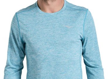 Μπλούζα Μακρυμάνικη Saucony Stopwatch SAM800279-TQH Ανδρικό - Saucony - 