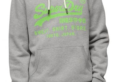 Μπλούζα Μακρυμάνικη Superdry Ovin Neon VL Hoodie M2013391A-07Q Ανδρικό - Superdry - 