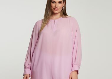 Μπλούζα με cut-out λεπτομέρεια στη λαιμόκοψη - MAT FASHION - 