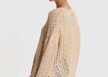 Μπλούζα με διάτρητη πλέξη - 5206634905673 -  - 