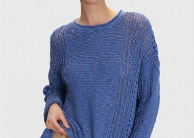 Μπλούζα με διάτρητη πλέξη - 5206634977120 -  - 