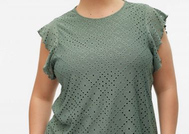 Μπλούζα με διατρητό κεντητό σχέδιο VERO MODA -  - 