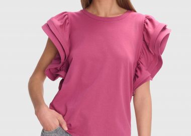 Μπλούζα με έντονα βολάν - 5206634959799 -  - 