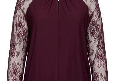 Μπλούζα με ημιδιάφανα μανίκια από δαντέλα VERO MODA -  - 