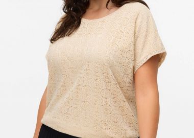 Μπλούζα με κεντητή δαντέλα VERO MODA -  - 
