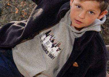 Μπλούζα με κουκούλα - ΜΕΛΑΝΖΕ 13-125006-5 - energiers - 